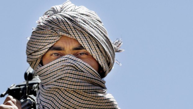 A Taliban fighter on guard in Afghanistan. 