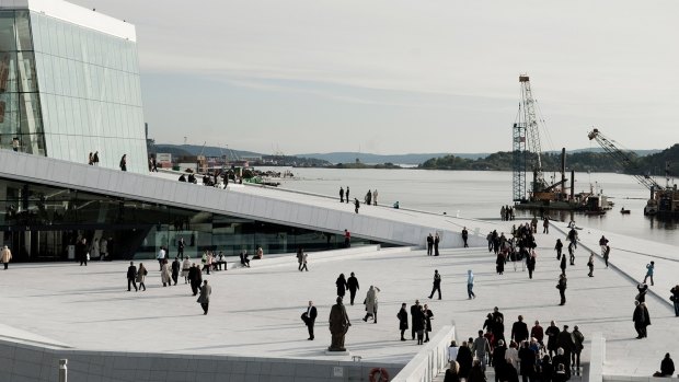 Oslo's Opera and Ballet theatre.