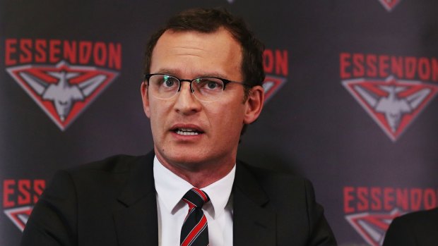 Grand vision:  Essendon Bombers CEO Xavier Campbell.