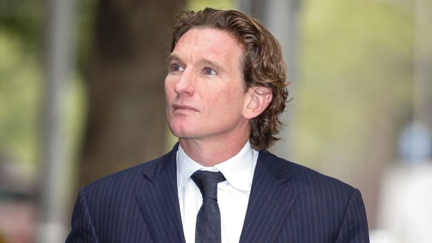 James Hird appears at the Supreme Court. He is suing his insurance company for refusing to pay his $640,000 legal bill over the supplements saga.