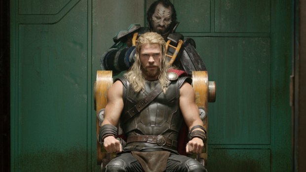 Chris Hemsworth in <i>Thor: Ragnarok</i>. 