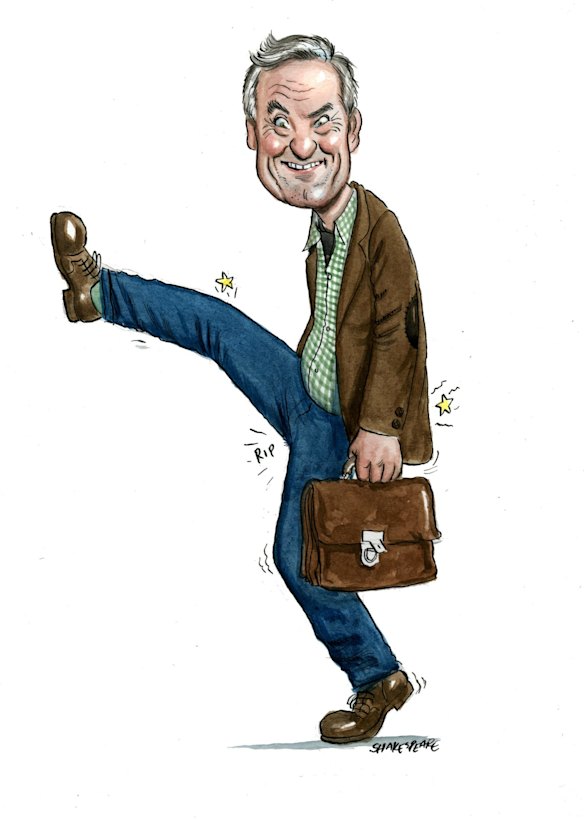 In step: Richard Glover.