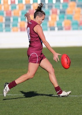 Emma Zielke in action for Queensland in 2014.