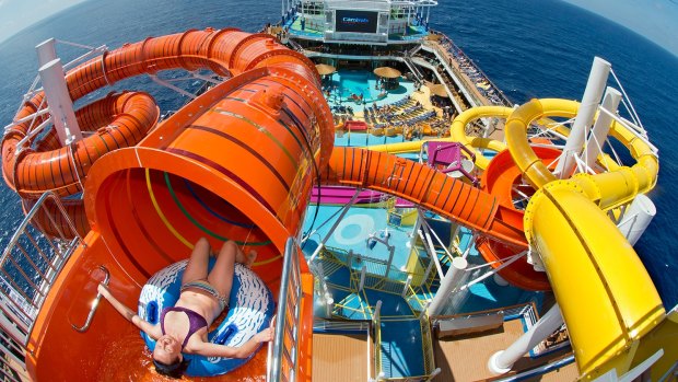 Water works: Carnival Cruise Line's Carnival Vista. 