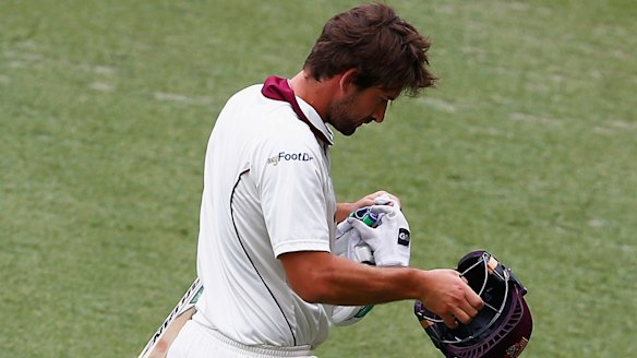 Tough run: Joe Burns has amassed just 18 runs in his last six first class knocks.