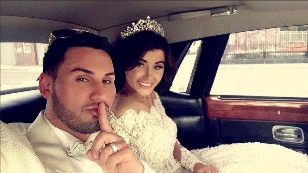 Mehajer and his wife Aysha pictured at their wedding in August 2015. 