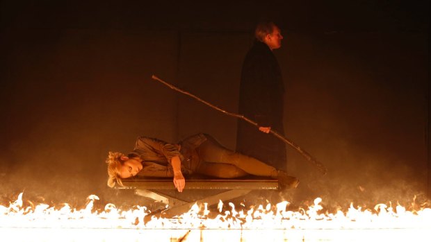 Opera-goers stayed until after midnight to watch the pyrotechnics in the final act of <i>Die Walkure</i>.