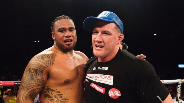Ready to rumble: Junior Paulo is calling for a rematch with Paul Gallen.