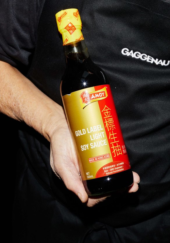 Amoy Gold Label light soy sauce.