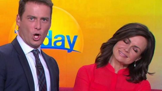Lisa Wilkinson and colleague Karl Stefanovic.