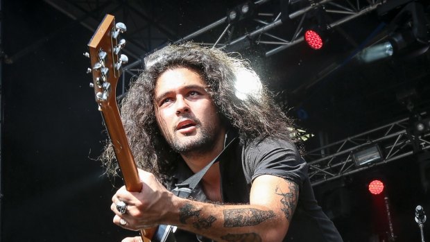 Gang of Youths lead singer David Le'aupepe. The band has snapped up eight ARIA nominations this year. 