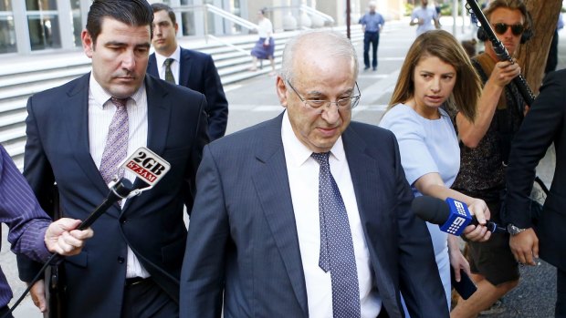 Now-jailed Eddie Obeid, shown here outside the NSW Supreme Court last December.