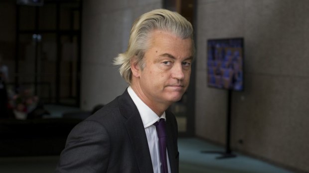 Geert Wilders, pictured in June, was found guilty of discrimination and inciting hatred.