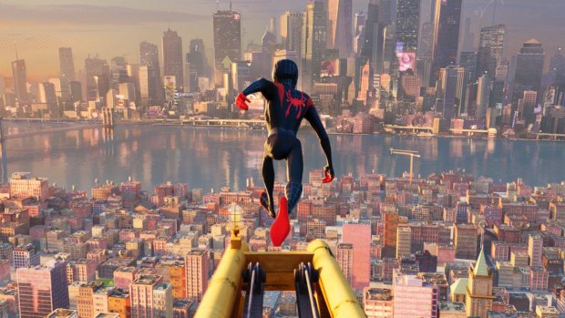 Web master: A scene from the latest animated treatment of Spider-Man.