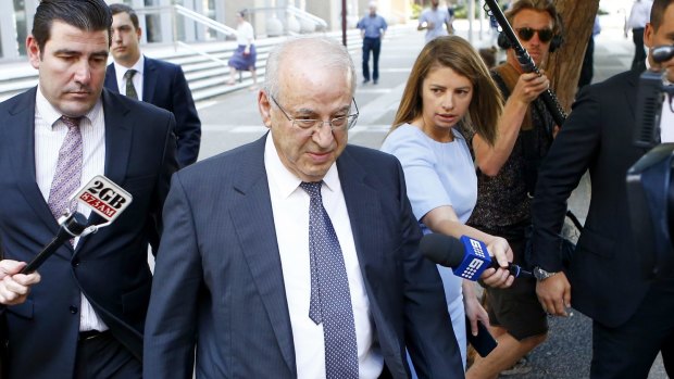 Now-jailed Eddie Obeid, shown here outside the NSW Supreme Court last December.