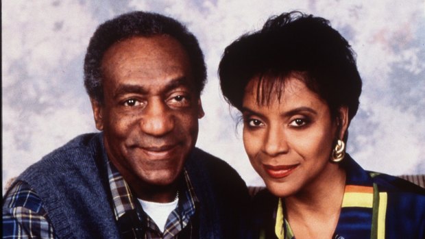 A publicity shot of Bill Cosby and on-screen wife Phylicia Rashad for The Cosby Show, which ran from 1984-1992.