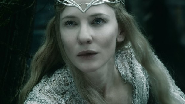 Exotic dialect: Cate Blanchett as the Elf Queen, Galadriel, in The Hobbit: The Battle of Five Armies.