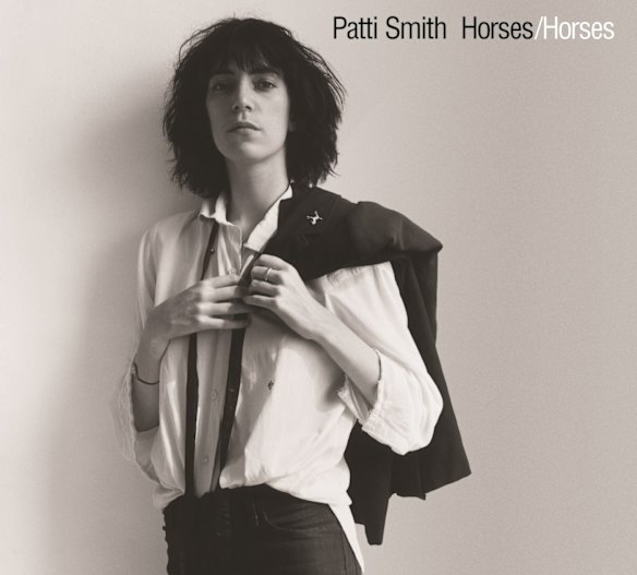 The cover of Patti Smith's <i>Horses</i> album,Â with its iconic photograph by Robert Mapplethorpe.