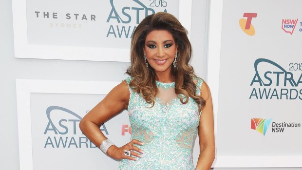 Gina Liano sparkles at the ASTRA Awards at The Star in Sydney in March.