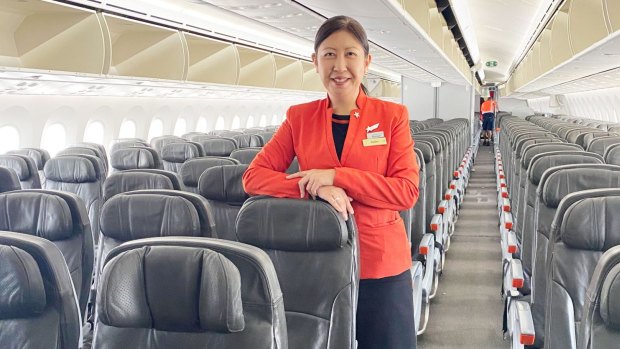 Cairns-based flight attendant Asako Shiga was stood down during the pandemic and cut off from her family in Japan, but has been flying regularly to her home country since borders reopened.