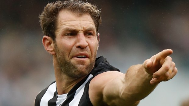 Recalled: Travis Cloke is back in the Magpies' senior side for Friday night's clash with Fremantle.