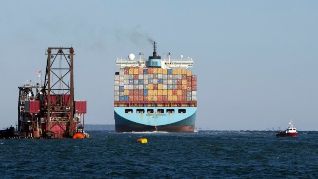 Maersk transports about 15 percent of the manufactured goods that are sent across the globe each year, making it the world's biggest container shipping line.
