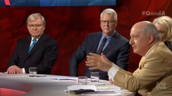 The Jones and Rudd show took over Q&A. 