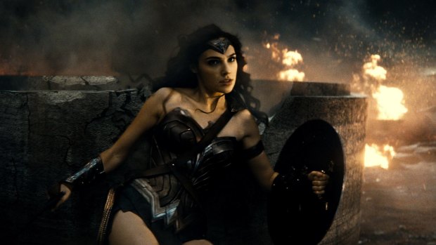 Gal Gadot as Wonder Woman in <i>Batman v Superman: Dawn of Justice</i>.
