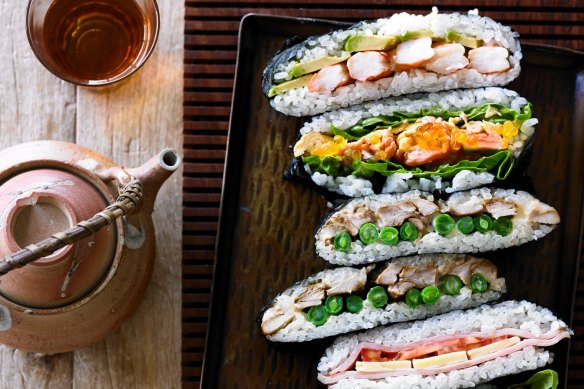 Sushi sandwiches from Adam Liaw's new cookbook The Zen Kitchen.