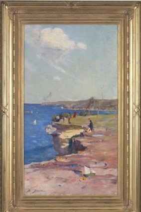 <i>Blue Pacific</i> by Arthur Streeton, on long-term loan to the National Gallery in London.