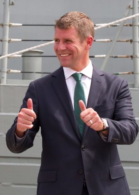 "We make no apologies for funding our police force": Premier Mike Baird. 