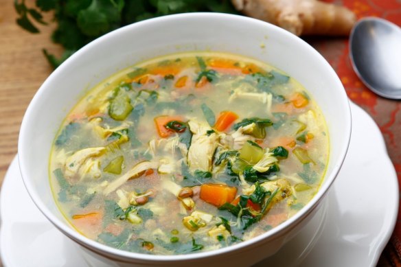 Arabella Forge's cold-busting chicken soup.