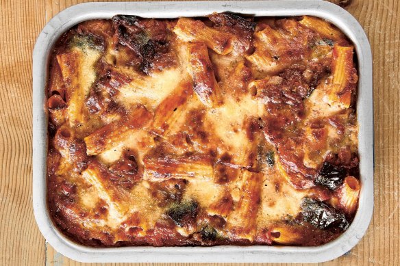 Massimo Bottura's parmigiana pasta bake.