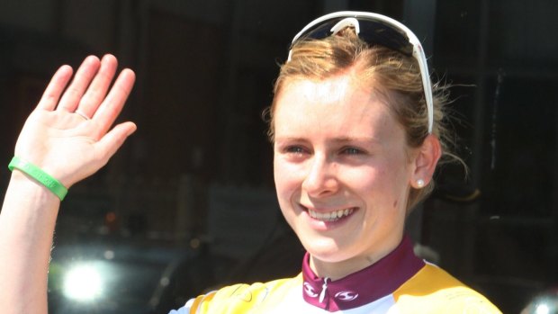 Lucky:  Annette Edmondson walked away from a car crash just a fortnight before the World Championships.