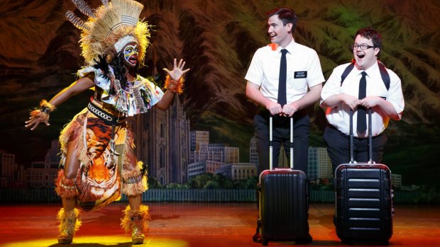 <i>The Book of Mormon</i> in all its
lampooning glory.