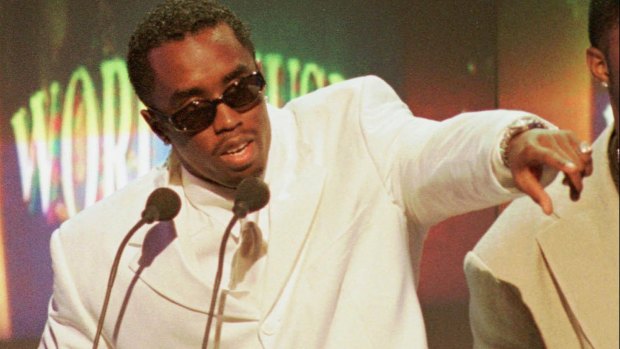 Puff receives the World's Best-Selling Rap Artist of the Year award, during the 10th World Music Awards in Monaco in 1998.