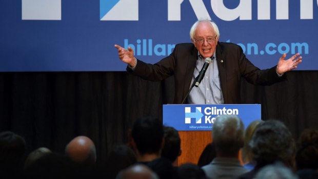 Bernie Sanders campaigns for Hillary Clinton in Michigan.