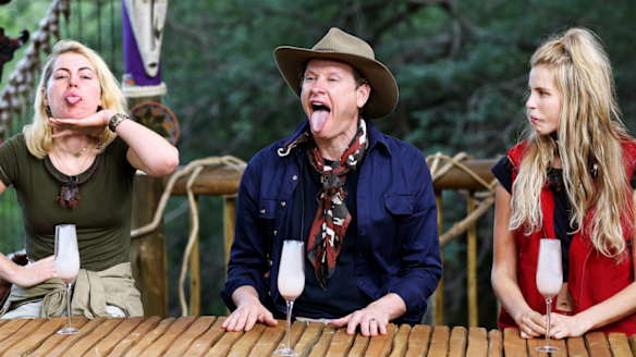 Keira Maguire, Carson Kressley and Tegan Martin on Ten's <i>I'm A Celebrity... Get Me Out Of Here!</i>