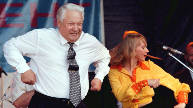 Early triumph: Former Russian President Boris Yeltsin was "drunk half the time and not paying much attention", Bremmer said, betting on the ruble's collapse.