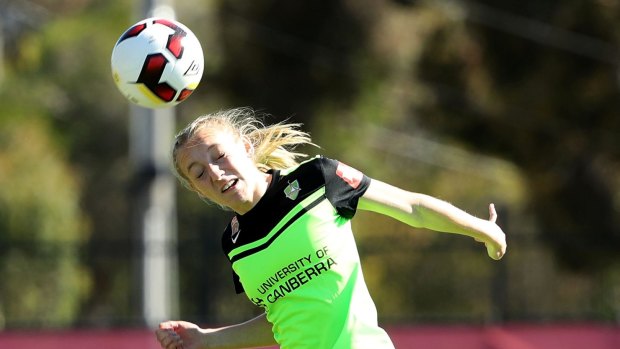 Nickoletta Flannery was everywhere in Canberra United's massive win over the Brisbane Roar.