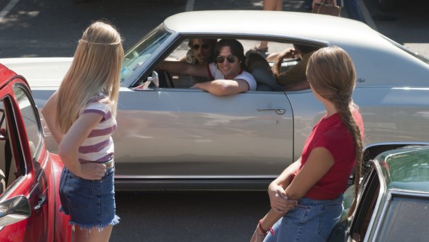 The main characters in <i>Everybody Wants Some!!</I> do plenty of cruising around and ogling at girls. 