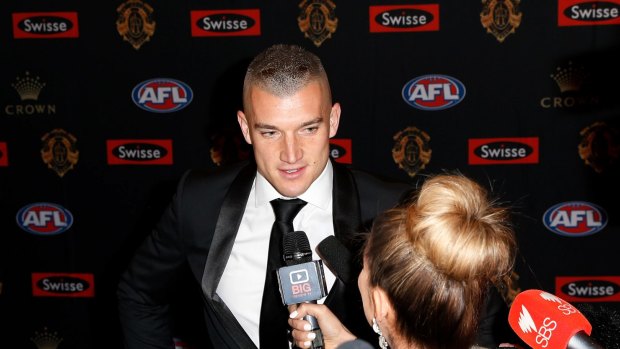 Brownlow favourite Dustin Martin snuck in late.