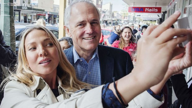 Prime Minister Malcolm Turnbull laps up the Sydney public's adulation.