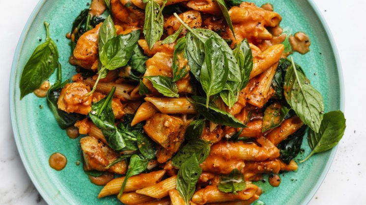 Spinach Chicken Red Pepper Pasta Bake Instant Pot Tuscan Chicken