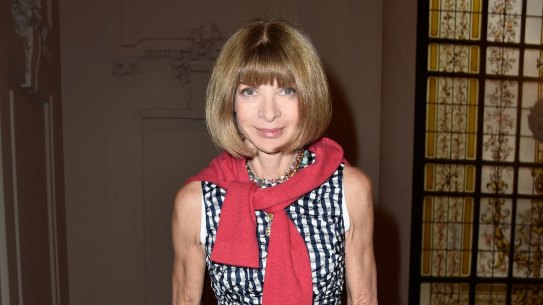 Anna Wintour attends the Jean Paul Gaultier show as part of Paris Fashion Week.
