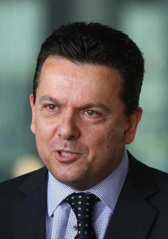 Senator Nick Xenophon says he can't in "good conscience" support the government's universities proposal. 