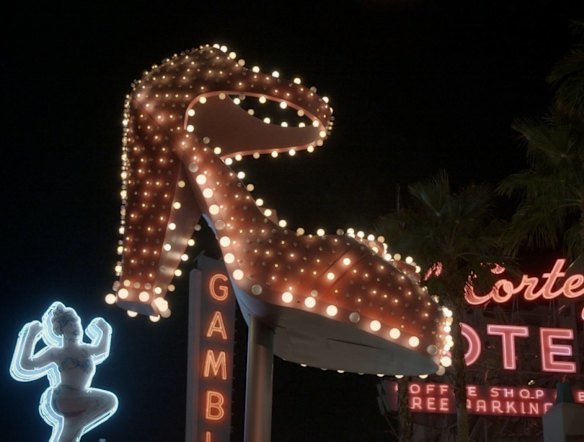 The shoe goes up in lights in <i>Neon</I>.
