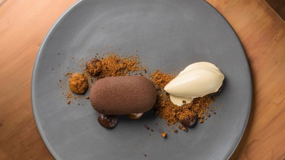 Go-to dish: Chocolate, dulce de leche, buckwheat and cocoa nibs.