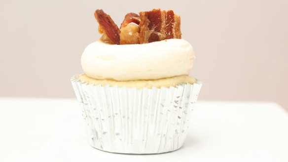 Bacon and maple cupcake at Black Velvet in Sydney.