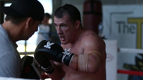 Paul Gallen in the ring.